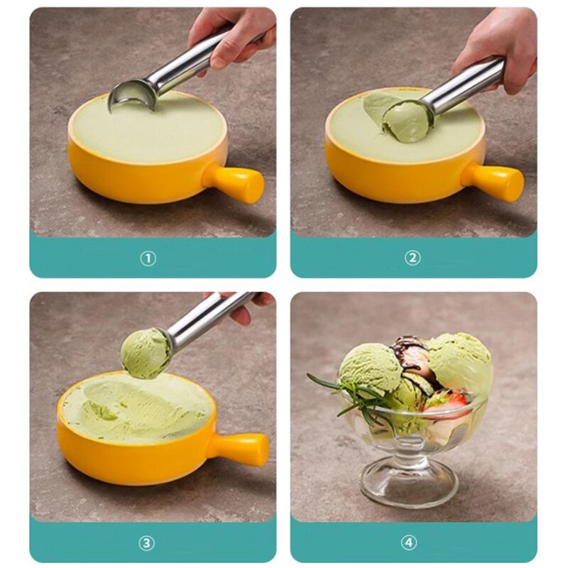 FrostyScoop: The Portable Chill-Master Ice Cream Spoon